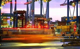 Long exposure shot of a cityscape Long exposure shot of a cityscape