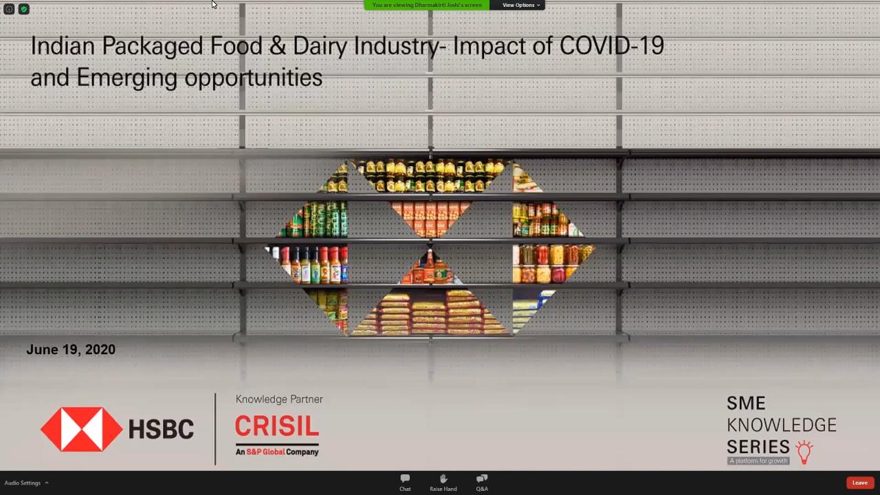 HSBC SME knowledge series – packaged food and dairy industry