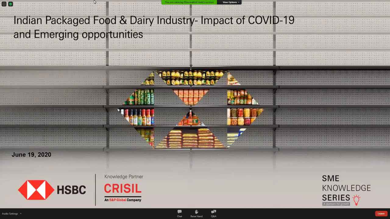 HSBC SME knowledge series – packaged food and dairy industry HSBC SME knowledge series – packaged food and dairy industry